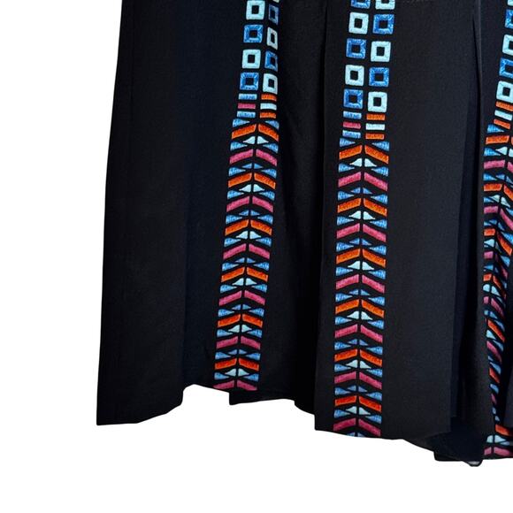 BCBGMAXAZRIA Runway y2k Kaselle Dress Women’s 2Embroidered Geometric Boho - Picture 12 of 16